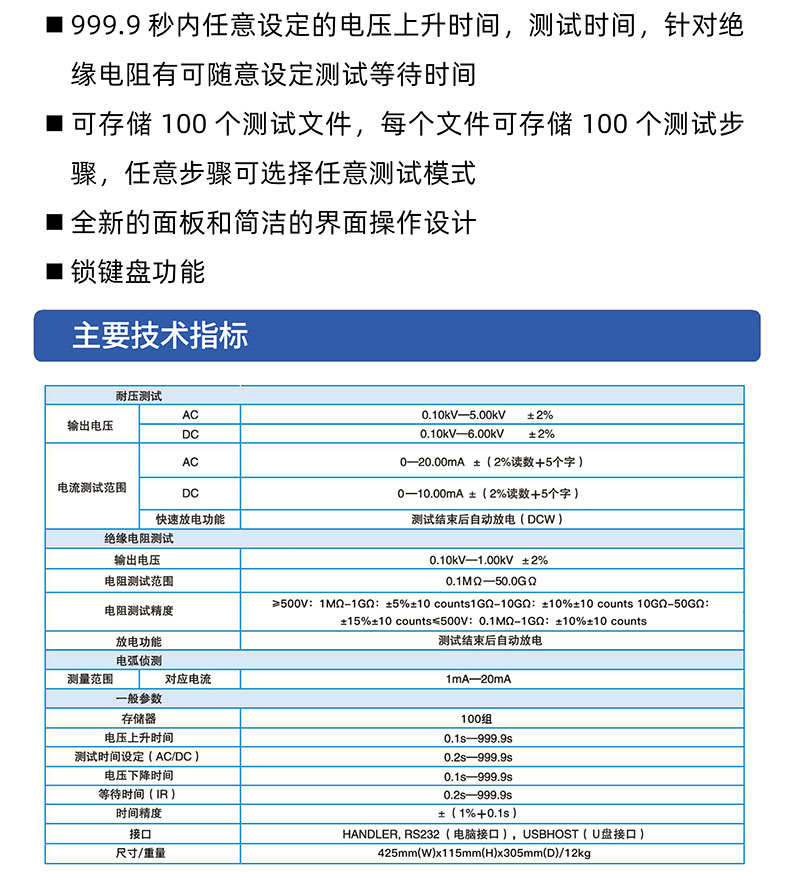 威格多通道耐壓絕緣測(cè)試儀(VG7162)通道多，體積小，操作簡(jiǎn)單插圖2