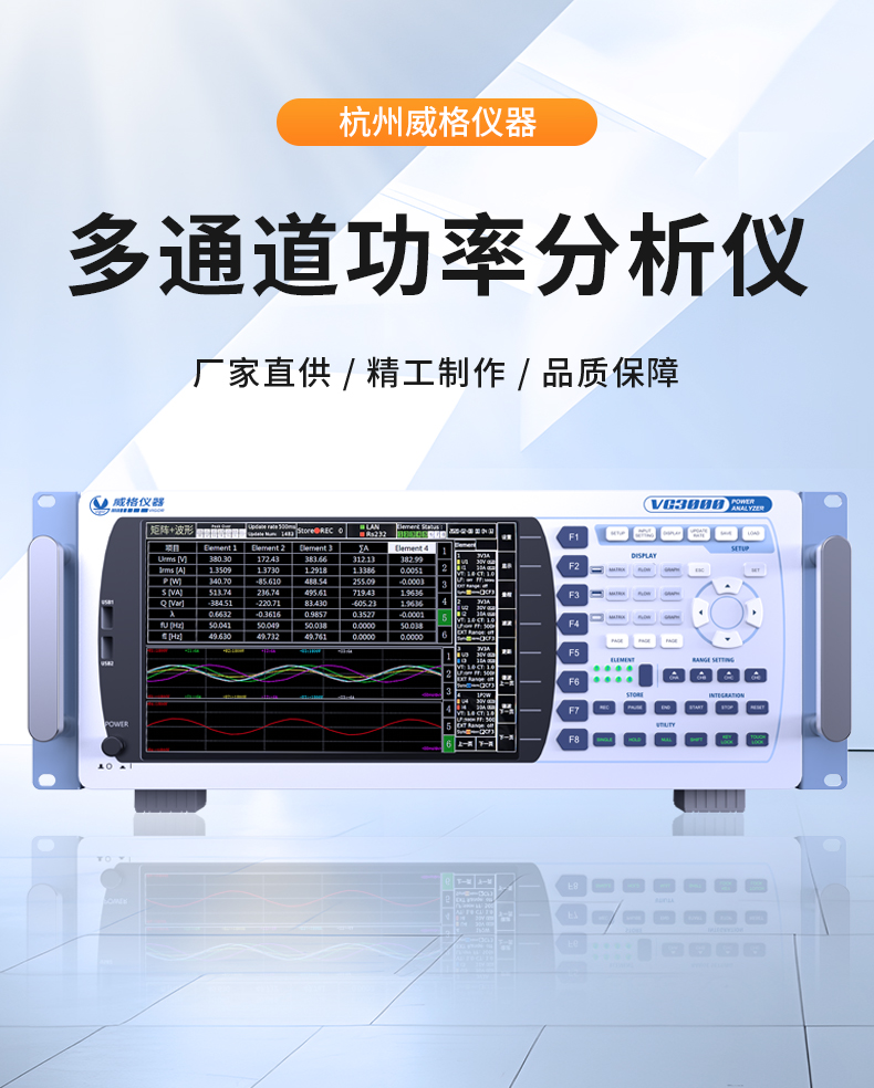 威格新品-VG3000系列多通道，多功能、高精度功率分析儀 廠家直銷 質量保障插圖