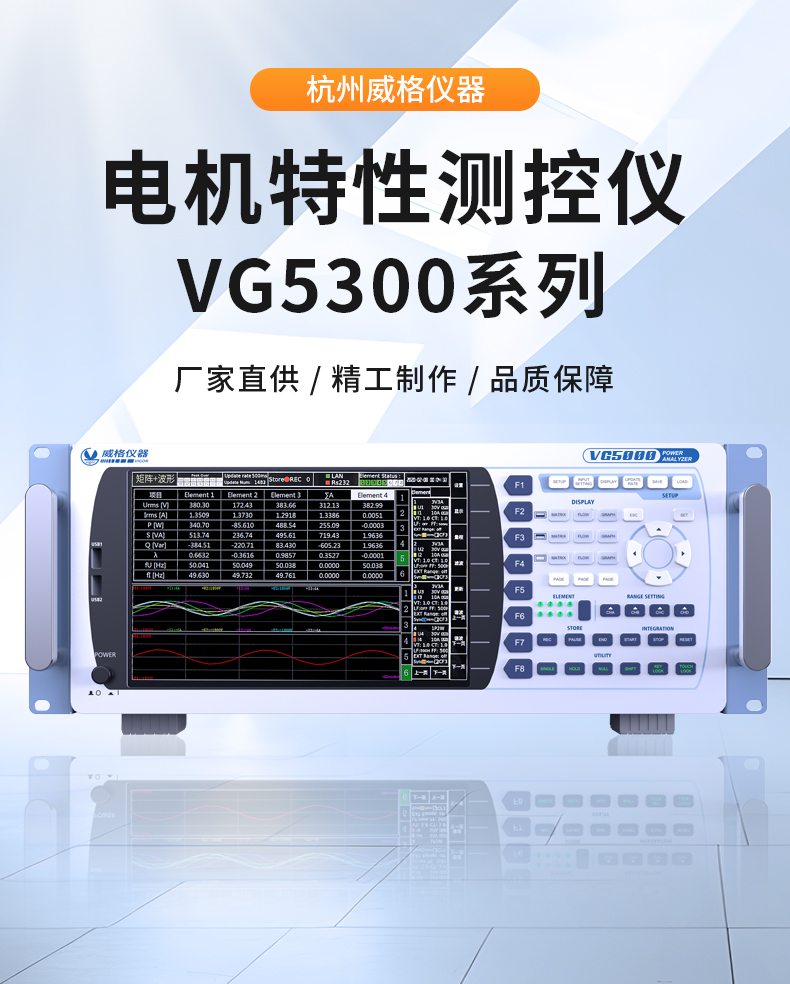 威格新品-VG5300系列電機(jī)特性測(cè)控儀 廠(chǎng)家直銷(xiāo) 質(zhì)量保障插圖